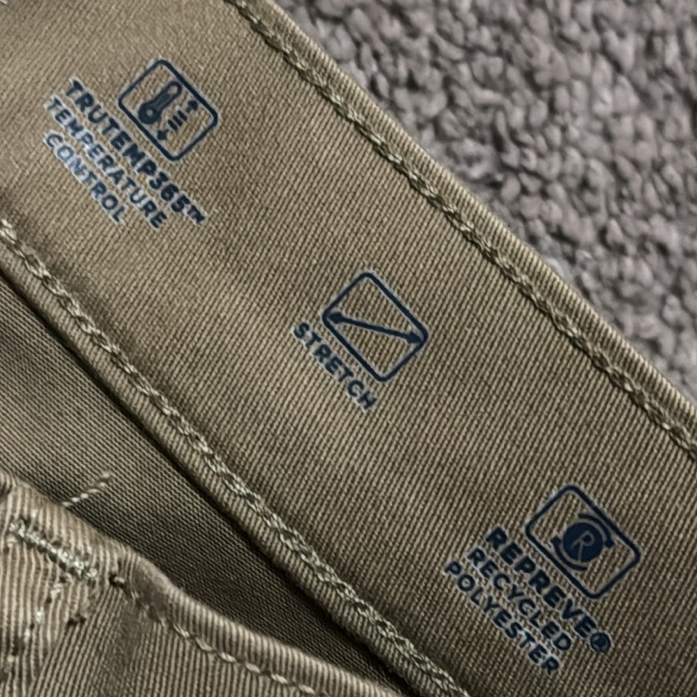 Men’s St John’s Bay Temp Flex Trousers-30x30-Sand Color-Stretchy Recycled Poly - Picture 9 of 12